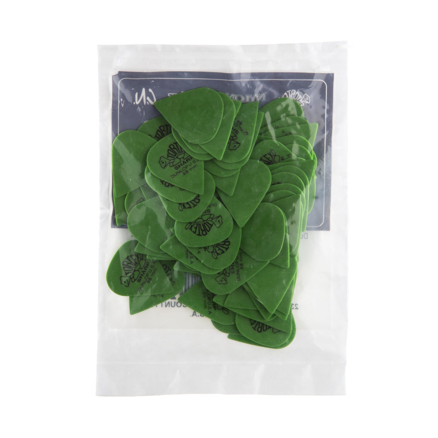 Jim Dunlop DUNLOP TORTEX .88mm SHARP GUITAR PICK REFILL BAG 72-PACK - 412R088