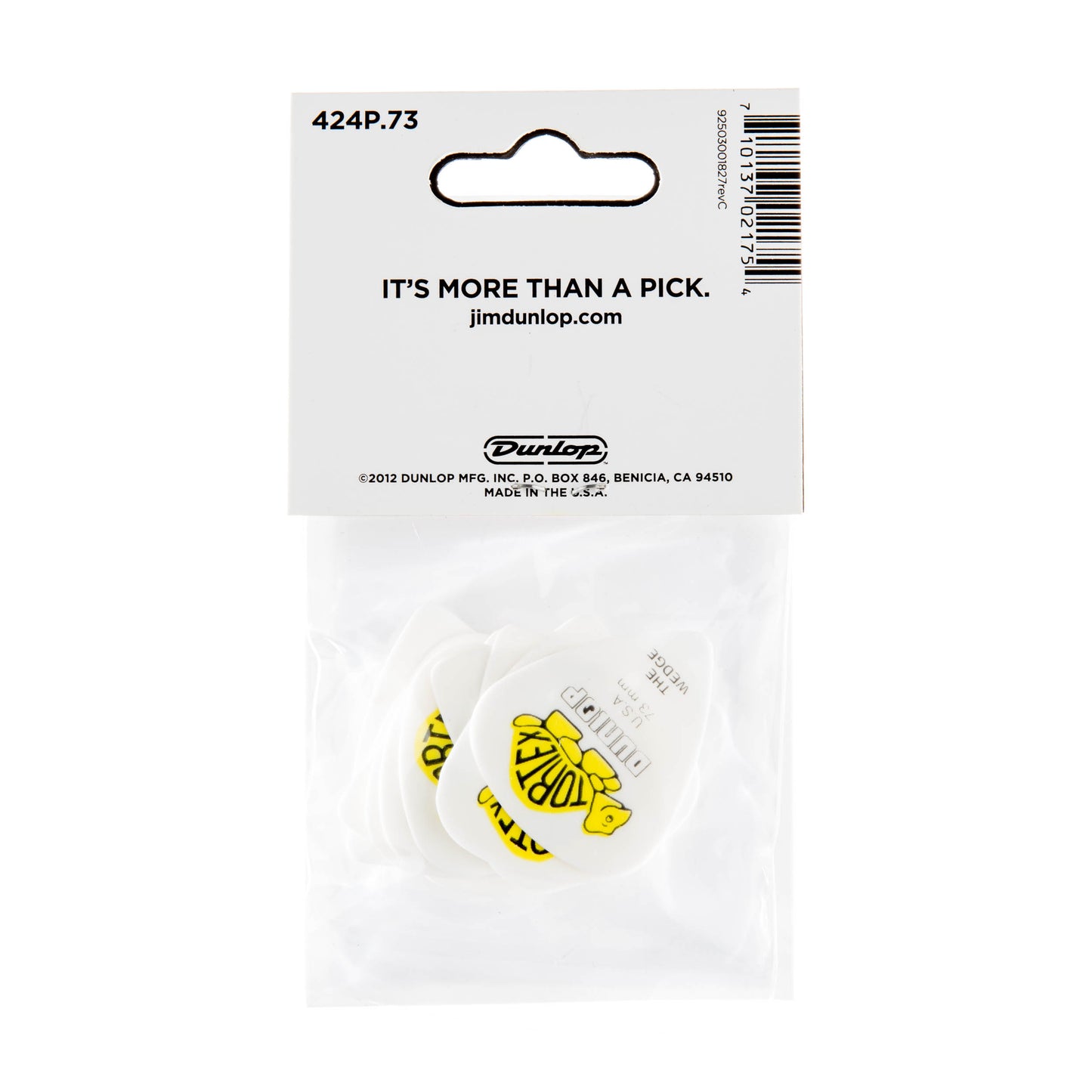 Jim Dunlop DUNLOP TORTEX .73mm WEDGE GUITAR PICK PLAYER'S PACK 12-PACK - 424P073