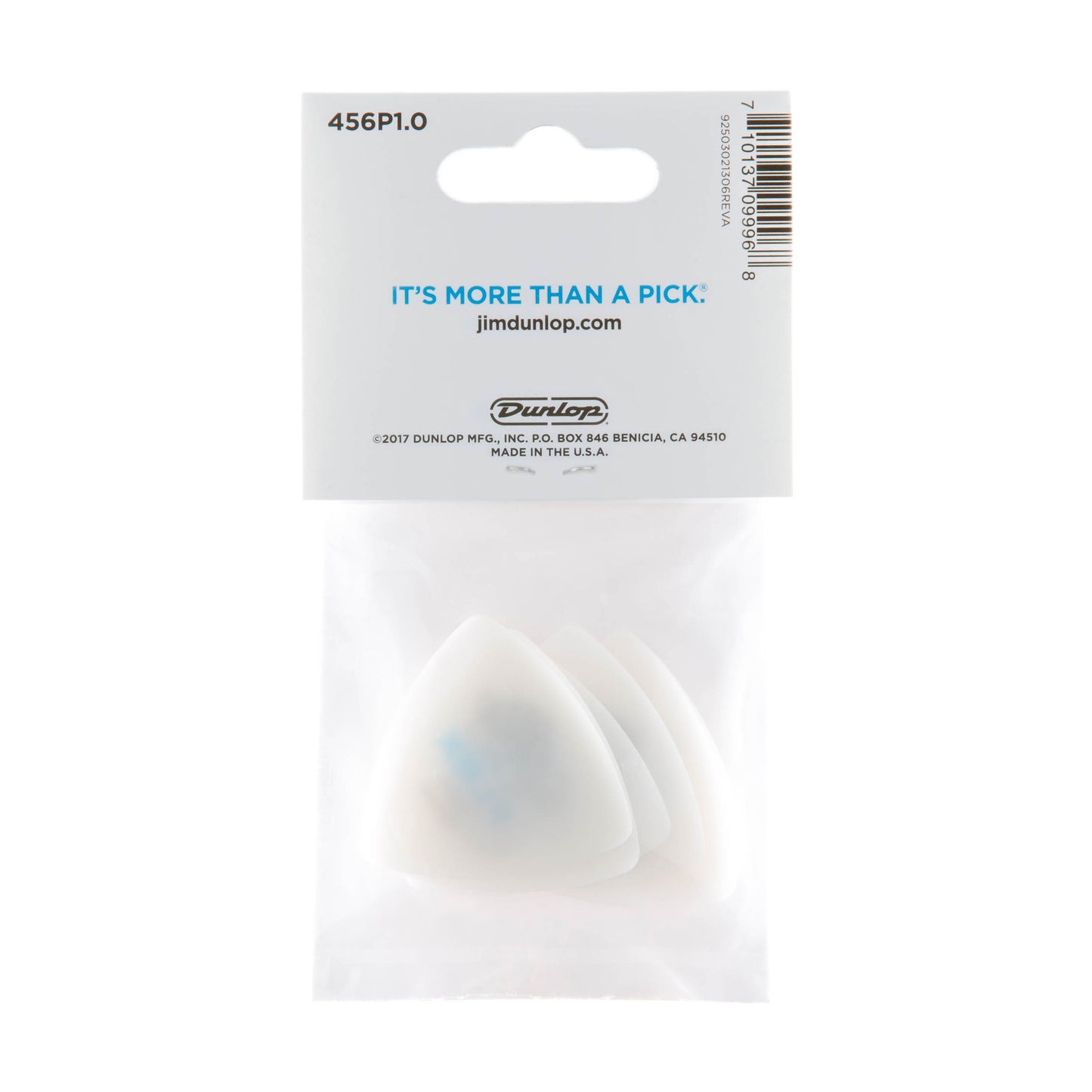 Jim Dunlop DUNLOP TORTEX FLEX 1.0mm TRIANGLE GUITAR PICK PLAYER'S PACK 06-PACK - 456P100