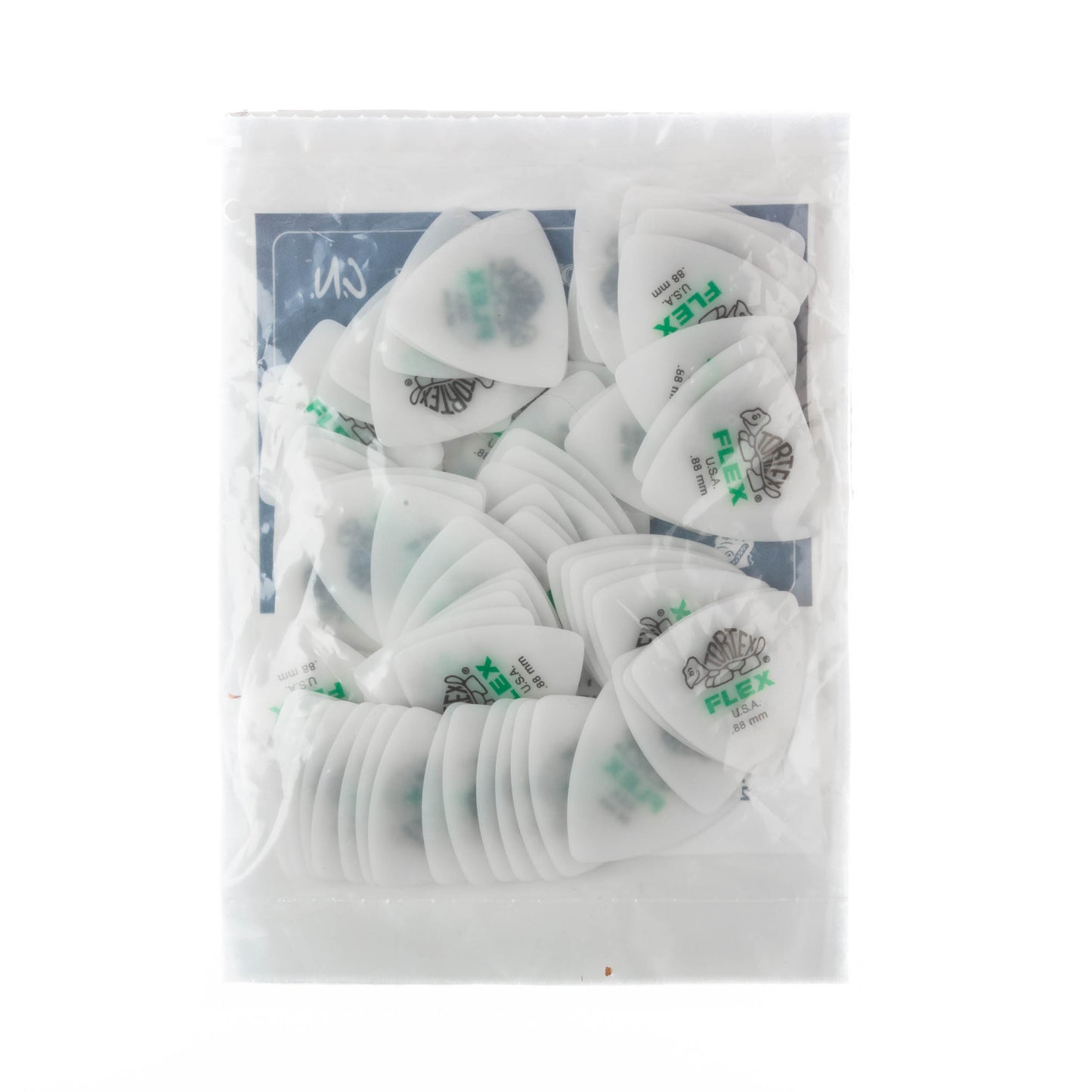 Jim Dunlop DUNLOP TORTEX FLEX .88mm TRIANGLE GUITAR PICK REFILL BAG 72-PACK - 456R088