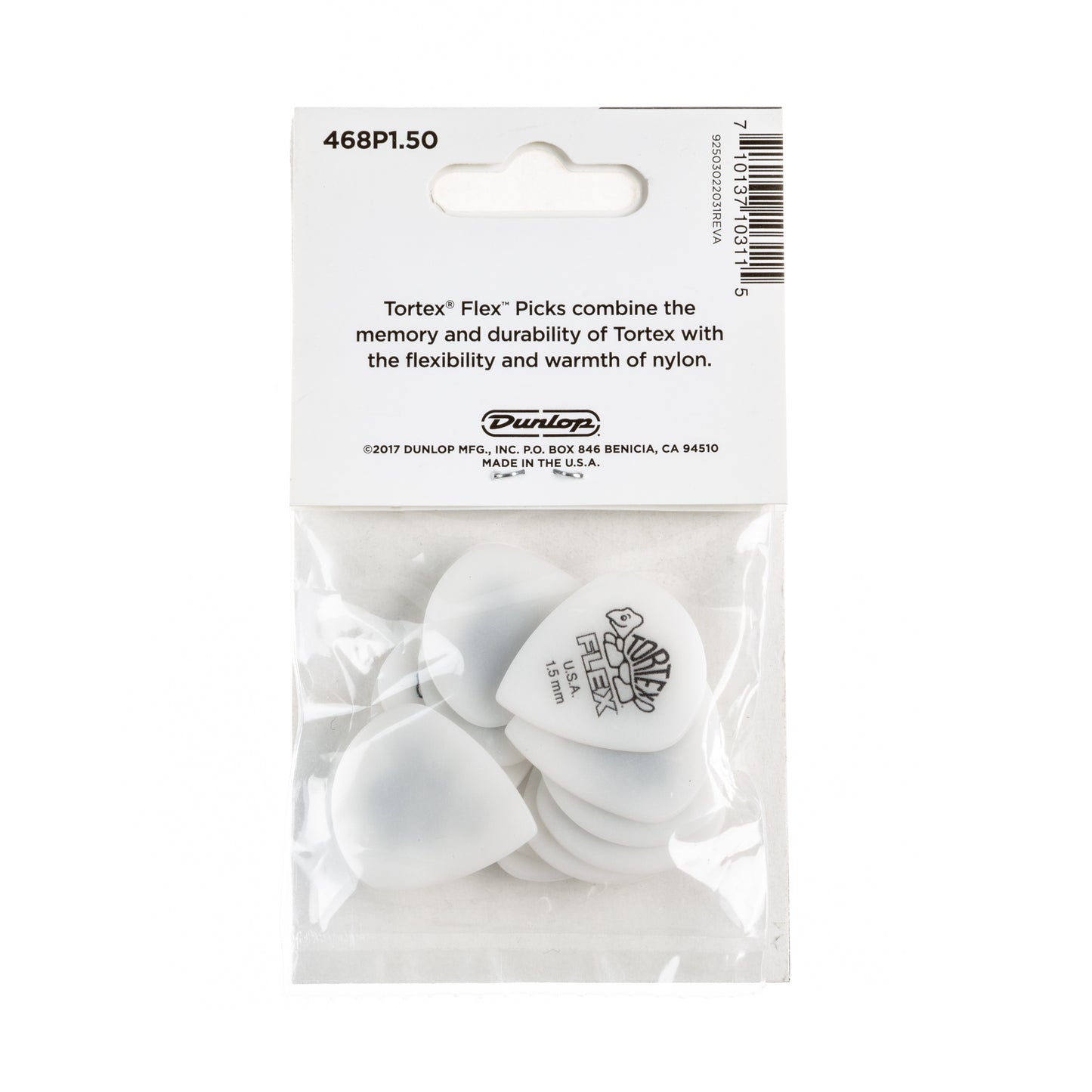 Jim Dunlop DUNLOP TORTEX FLEX 1.5mm JAZZ III GUITAR PICK PLAYER'S PACK 12 -PACK - 468P150