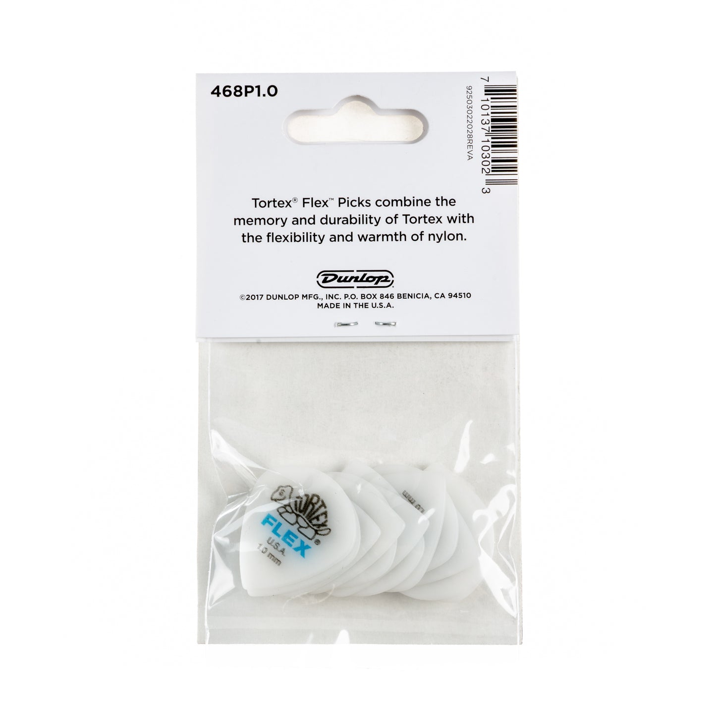 Jim Dunlop DUNLOP TORTEX FLEX 1.0mm JAZZ III GUITAR PICK PLAYER'S PACK 12 -PACK - 468P100