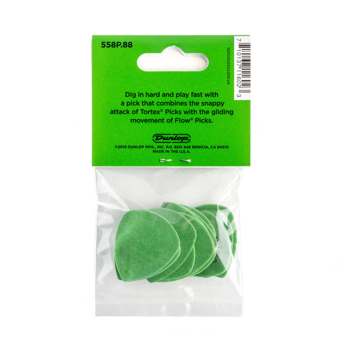 Jim Dunlop DUNLOP TORTEX .88mm FLOW GUITAR PICK PLAYER'S PACK 12-PACK - 558P088