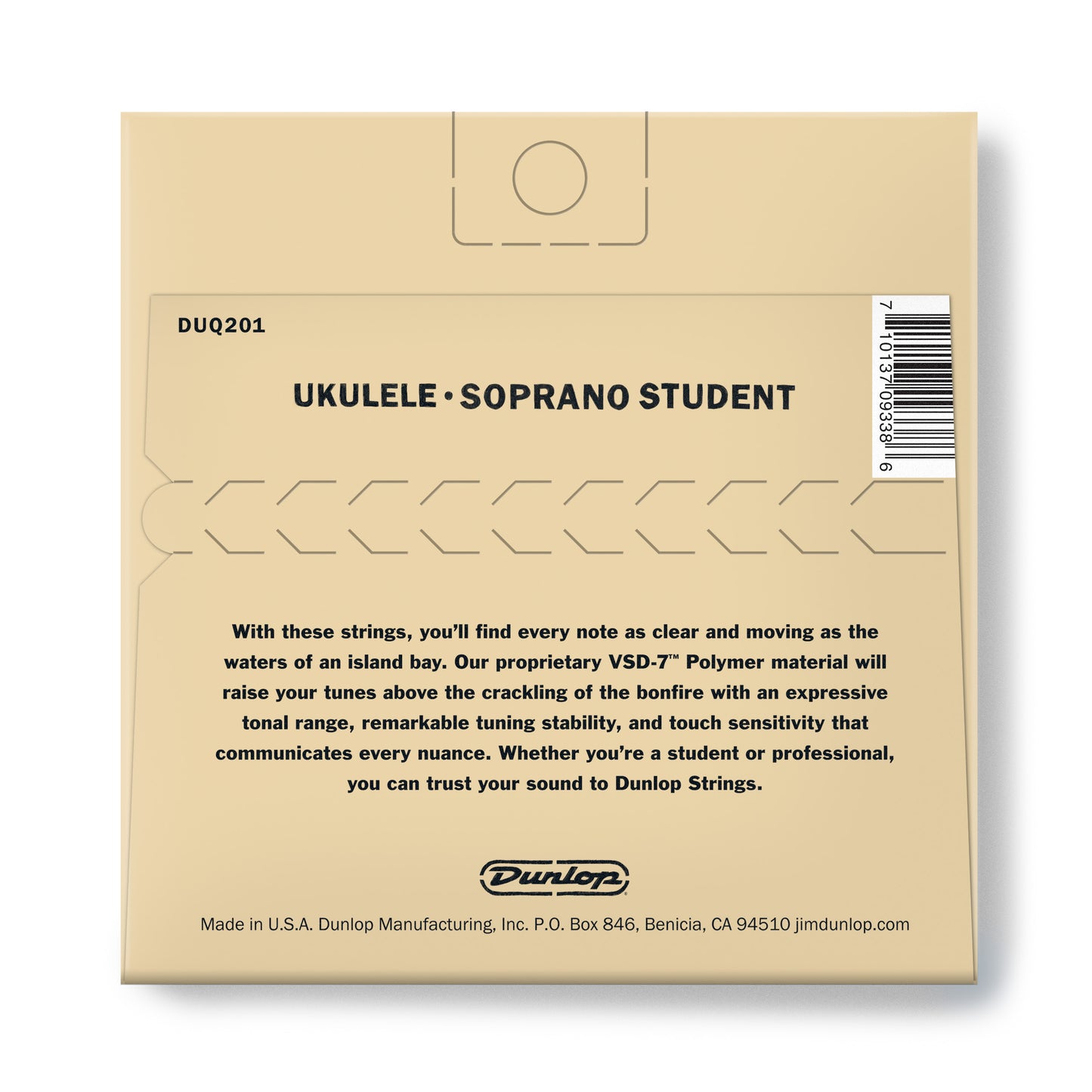 Jim Dunlop DUNLOP UKULELE SOPRANO STUDENT 04-STRING SET - 29-19 - DUQ201