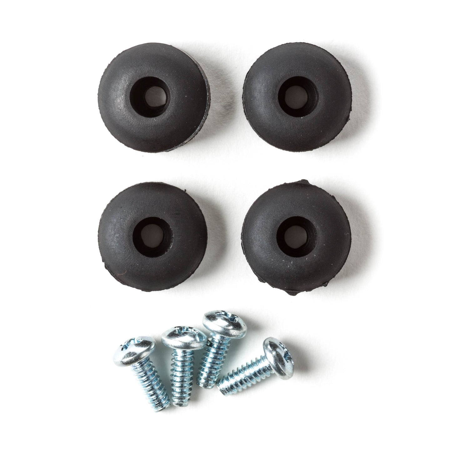 Jim Dunlop DUNLOP 4 RUB FEET W/SCREW- 4/SET REPLACEMENT PART - ECB151