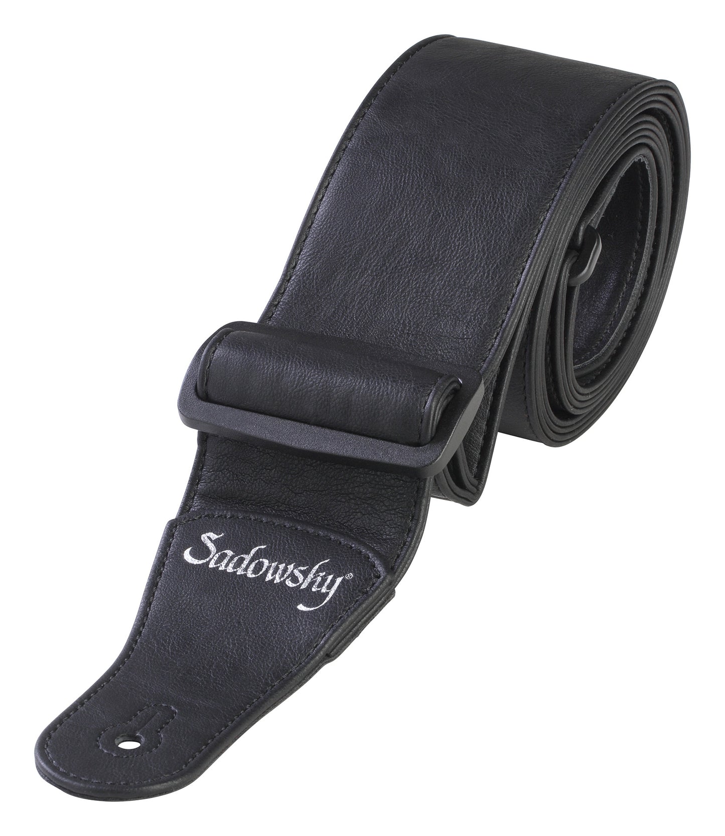 Warwick Sadowsky Synthetic Leather Bass Strap - Black w/ Tri-Glide Adjustment - LS B S SL 70 BK S