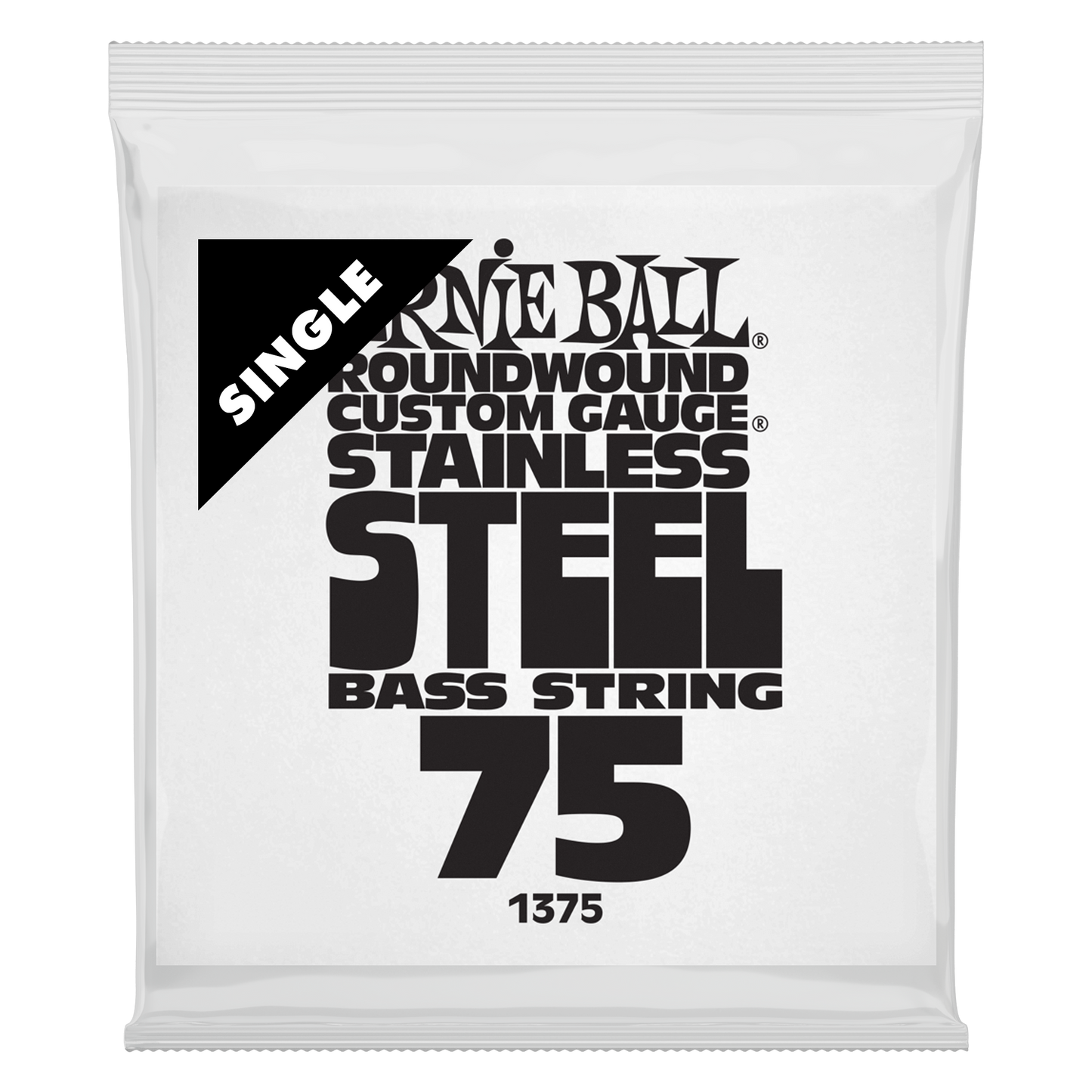 Ernie Ball Ernie Ball Stainless Steel Round Wound Single Bass String .075 P01375