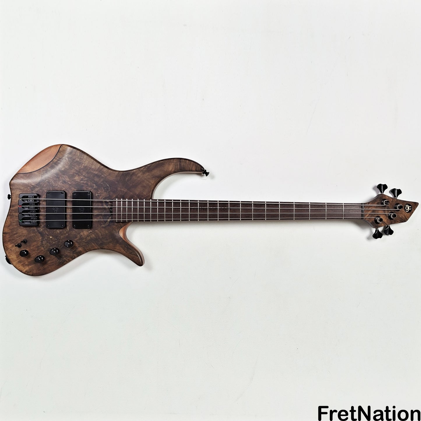 AC Guitars AC Guitars Krell Custom 4/34 4-String Bass Turkish Walnut 9.92lbs