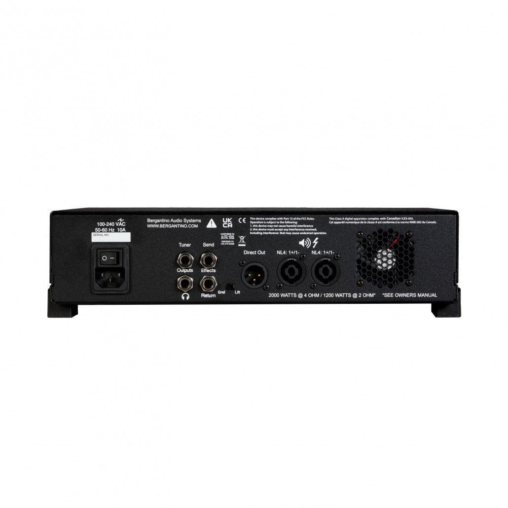 Bergantino Forté HP Ultra Bass Amp 2000 Watts of Power - Forte-HP-Ultra