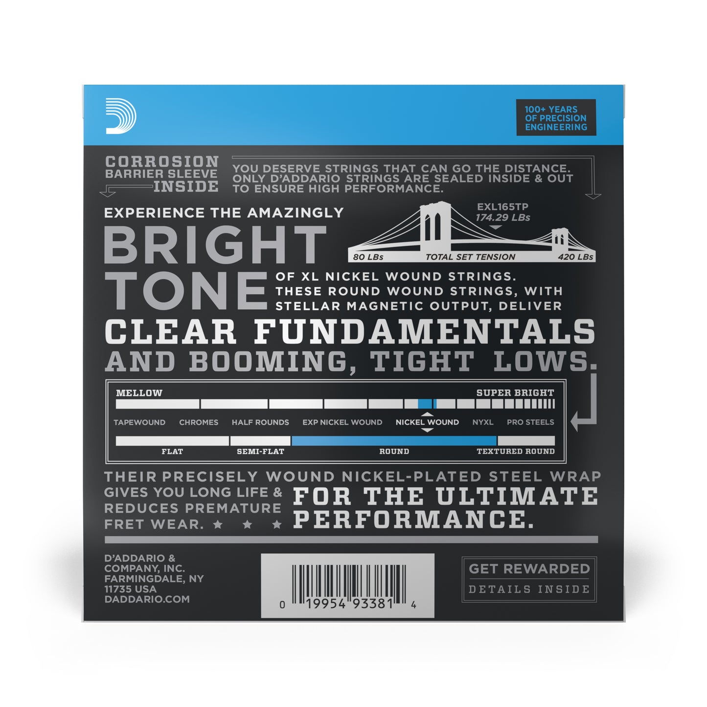 Fret Nation D'Addario Bass Care Kit + Two Pack XL Nickel 45-105 Bundle