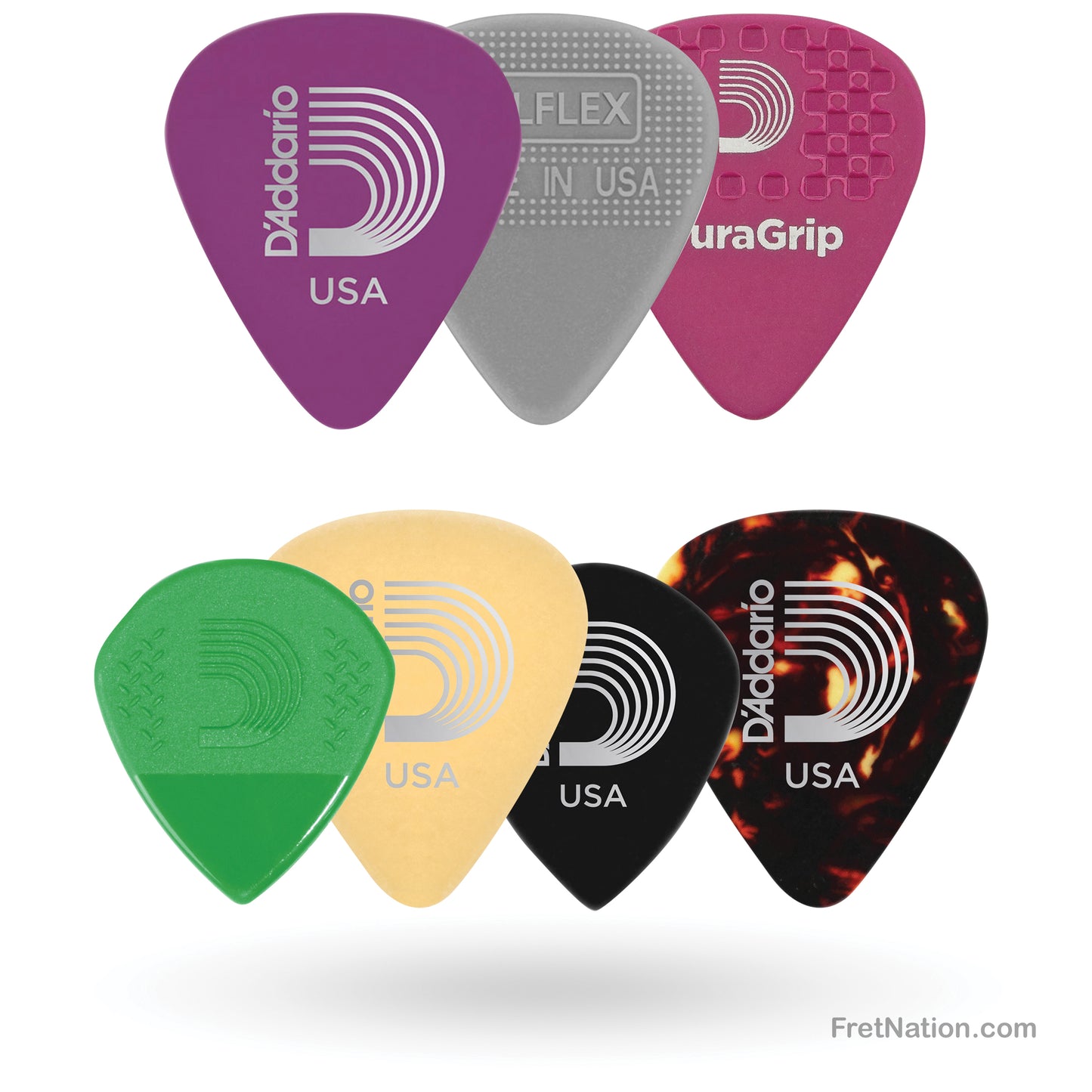 D'Addario D'Addario Assorted Guitar Picks 07-pack Heavy - 1XVP6-5