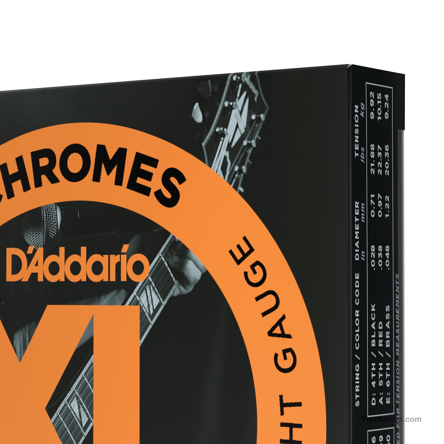 D'Addario D'Addario XL Chromes Flatwound Electric Guitar String 3-Pack - 6-String 10-48 Extra Light ECG23-3D