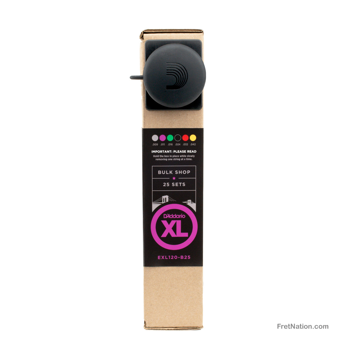 D'Addario D'Addario XL Nickel Electric Guitar String Bulk 25-Pack - 6-String 09-42 Super Light EXL120-B25