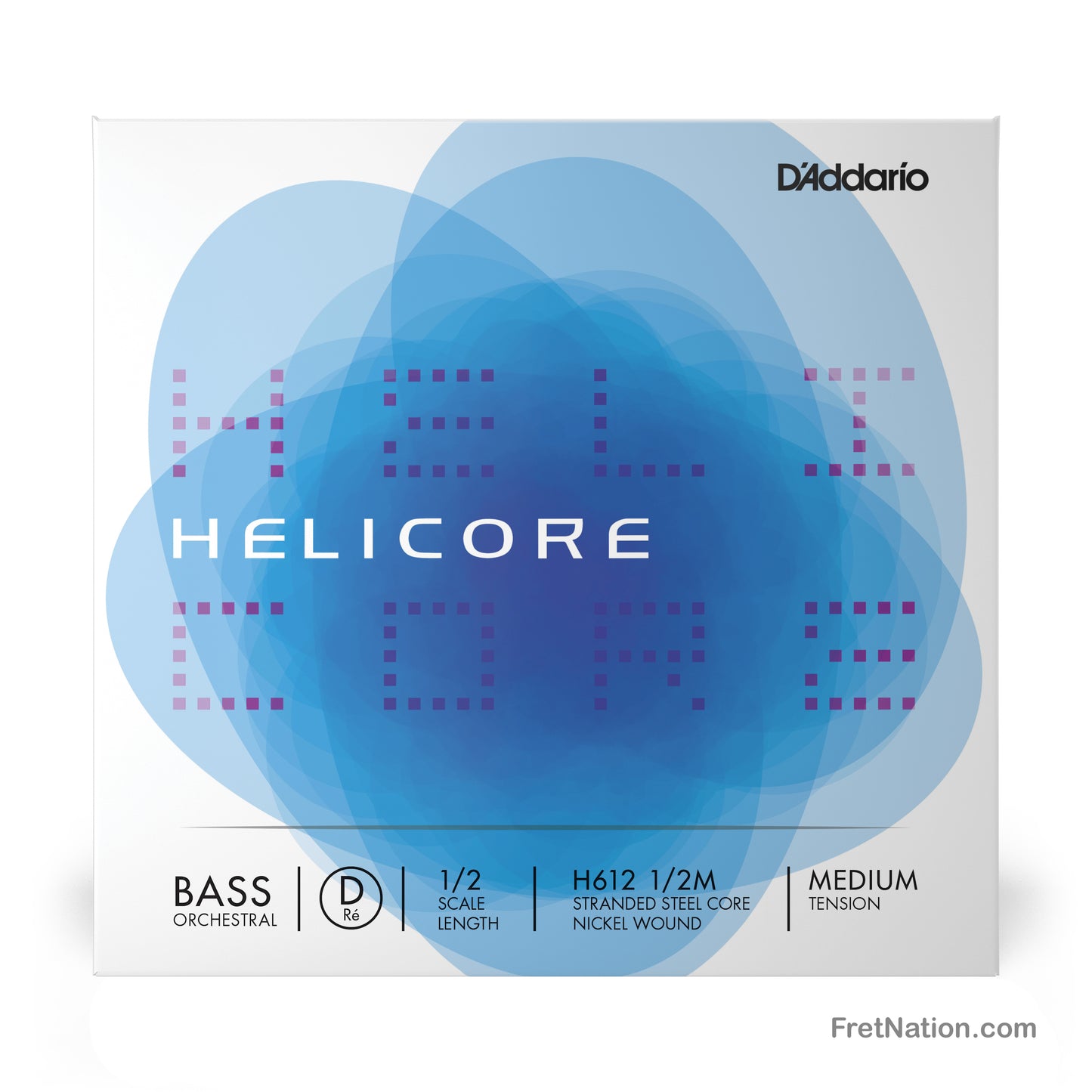 D'Addario D'Addario Helicore Single 1/2 Scale Orchestral Double Bass D String - H612 1/2M Medium