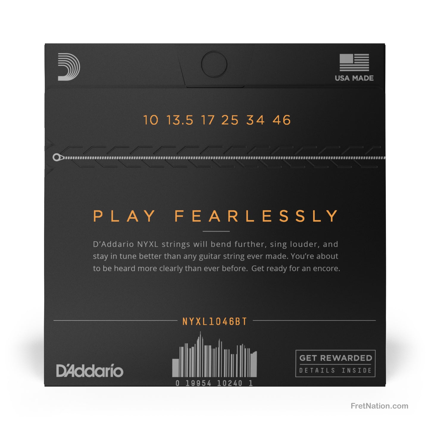 D'Addario D'Addario NYXL Electric Guitar String Set - 6-String 10-46 Balanced Tension NYXL1046BT