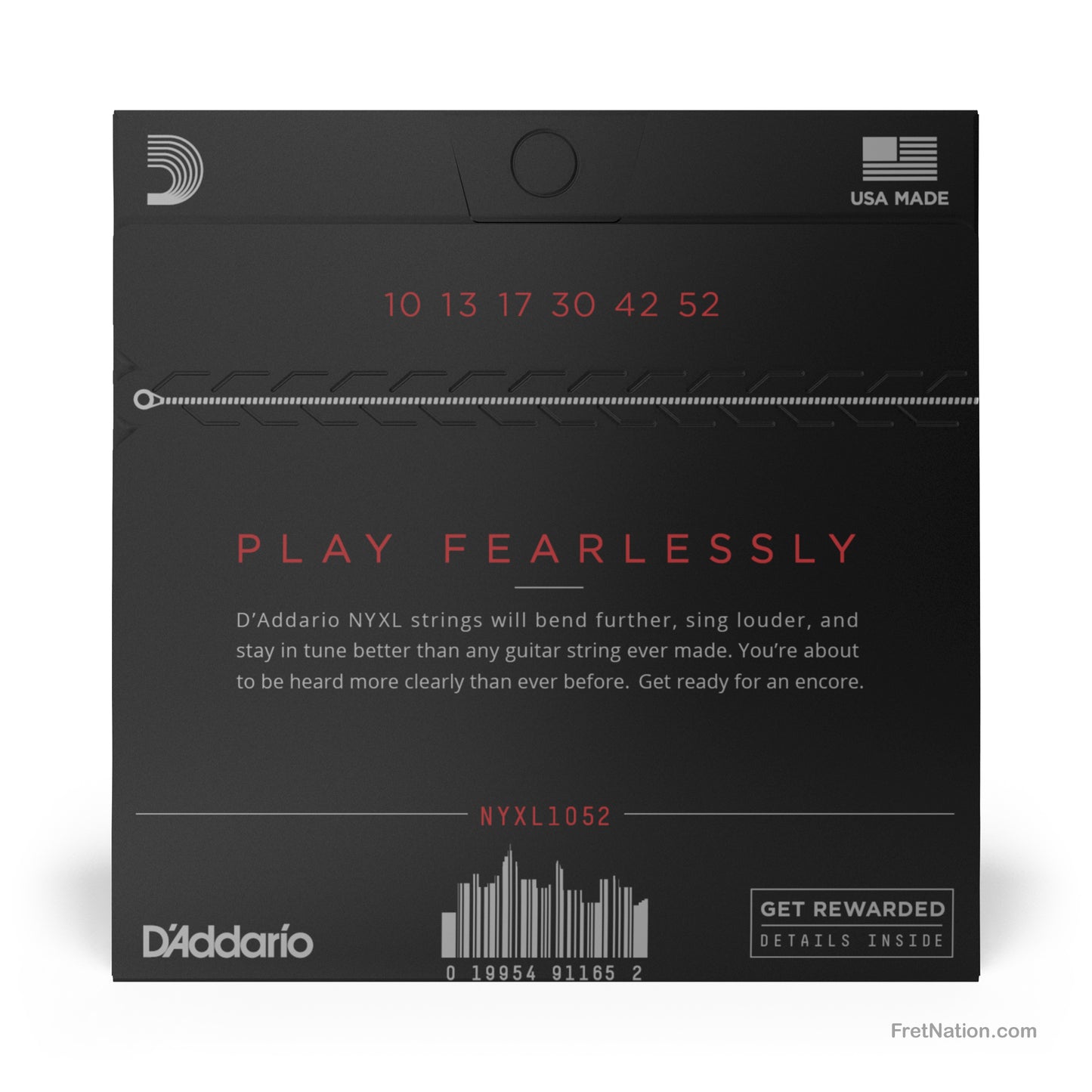 D'Addario D'Addario NYXL Electric Guitar String Set - 6-String 10-52 Light Heavy NYXL1052