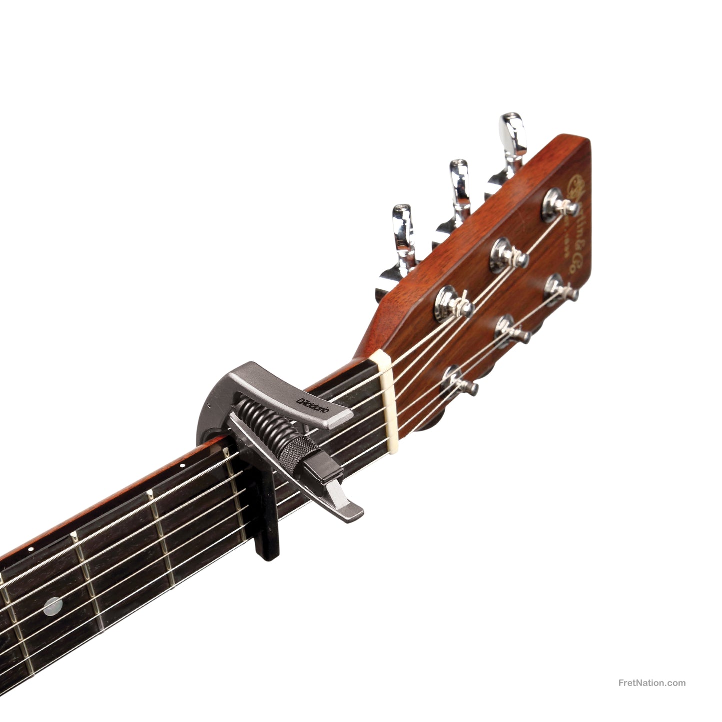 D'Addario D'Addario Artist Guitar Capo Acoustic Guitar and Electric Guitar - PW-CP-10S Silver