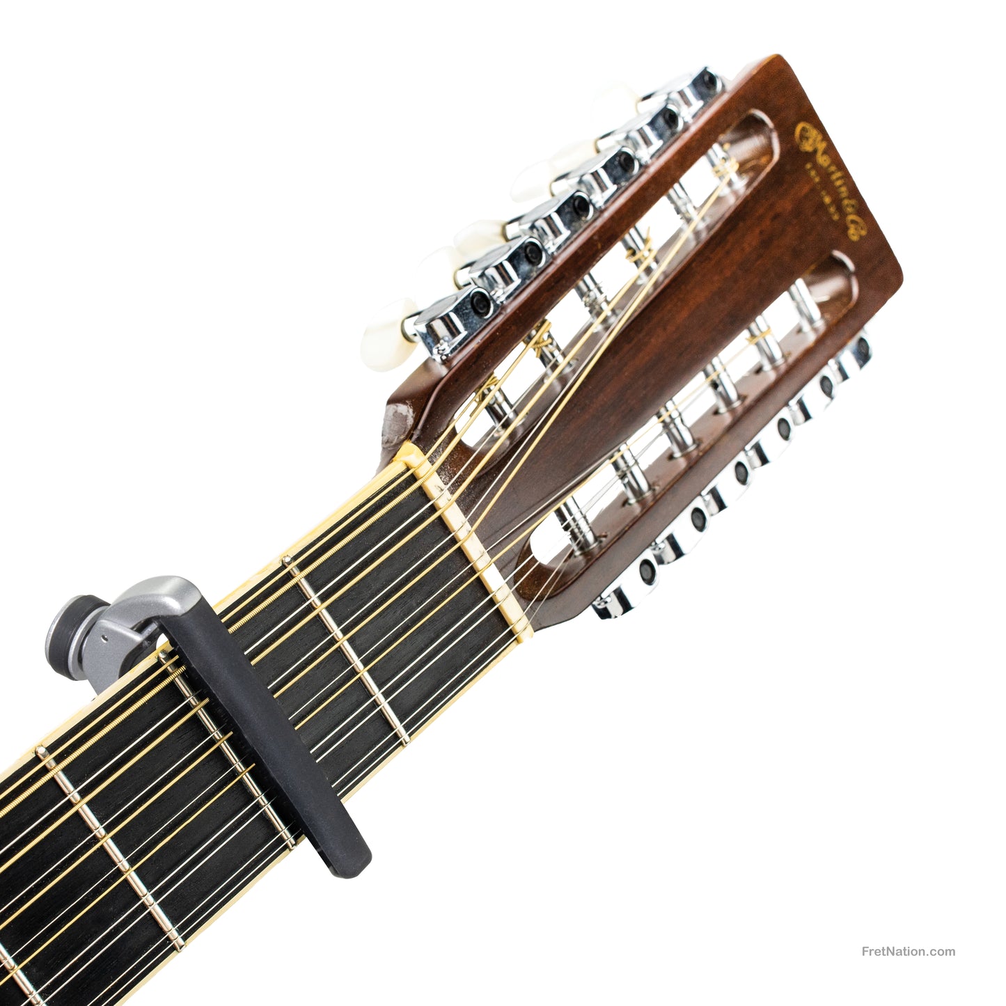 D'Addario D'Addario Pro Plus Capo Acoustic Guitar Electric Guitar 12 String - PW-CP-19S - Silver