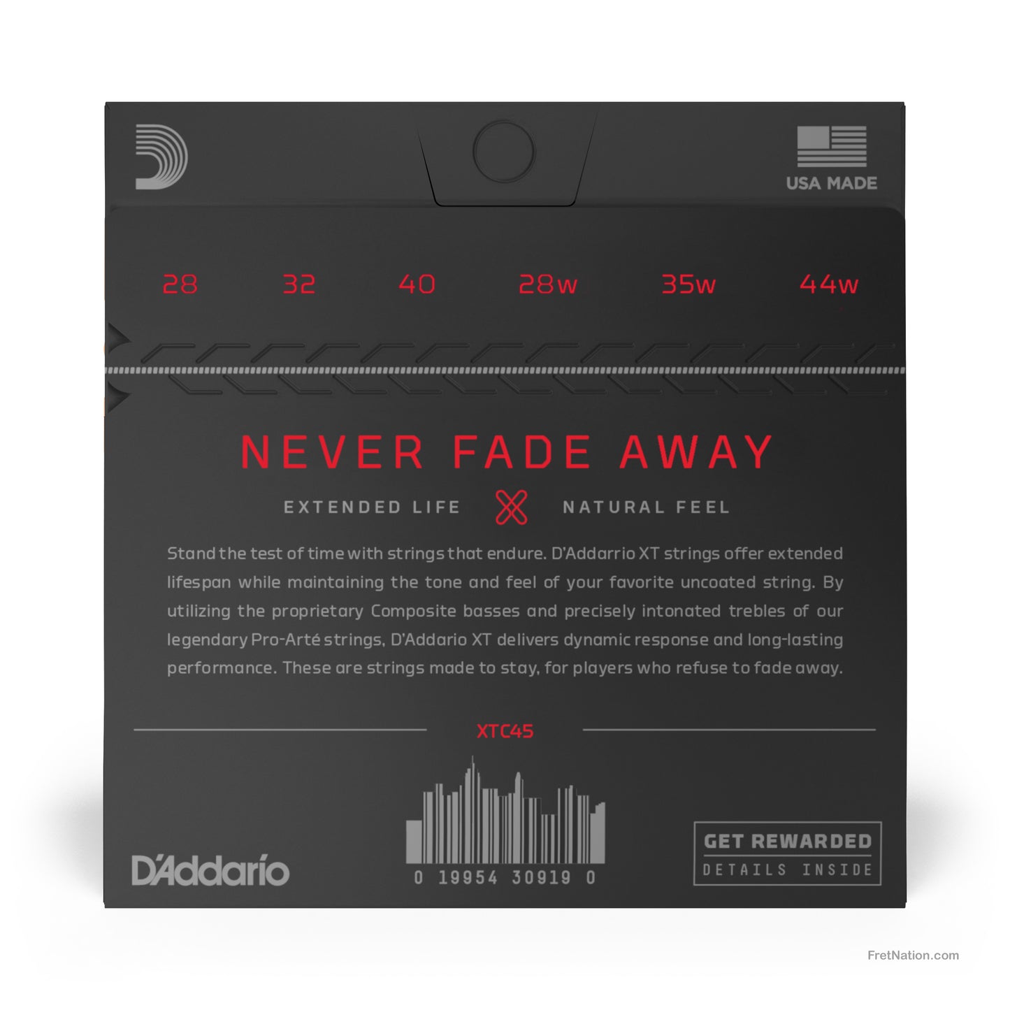 D'Addario D'Addario XT Coated Classical Guitar Strings - 28-44 Composite/Nylon XTC45