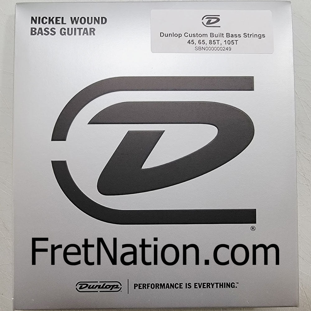 Jim Dunlop Dunlop Super Bright Nickel Plated Steel Electric Bass Strings Super Long Scale Set - 4-String Tapered 45-105T DBSBN45105TXL