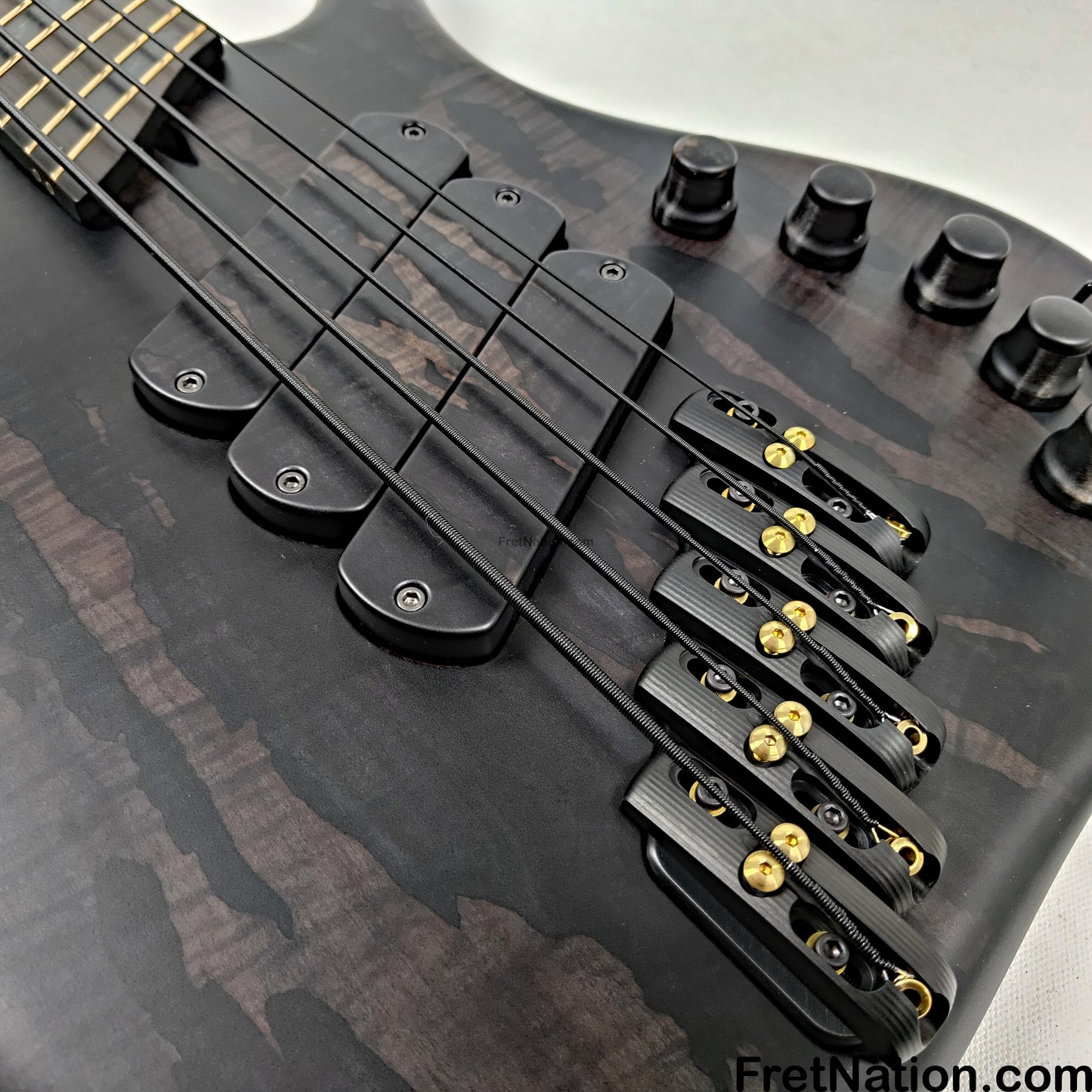 DR Strings DR Black Dragon Coated Multi-Scale Set - 5-String 45-125t DBSMB5-45