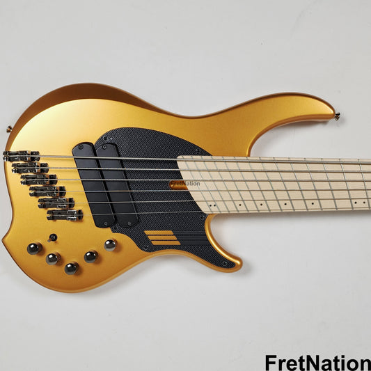 Dingwall NG2 6-String Matte Gold Metallic Electric Bass w/ Bag 9.34lbs 14456