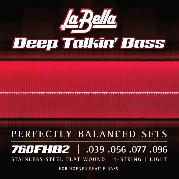 La Bella La Bella Deep Talkin' FlatWound Hofner Beatle Bass Strings - 4-String 39-096 760FHB2