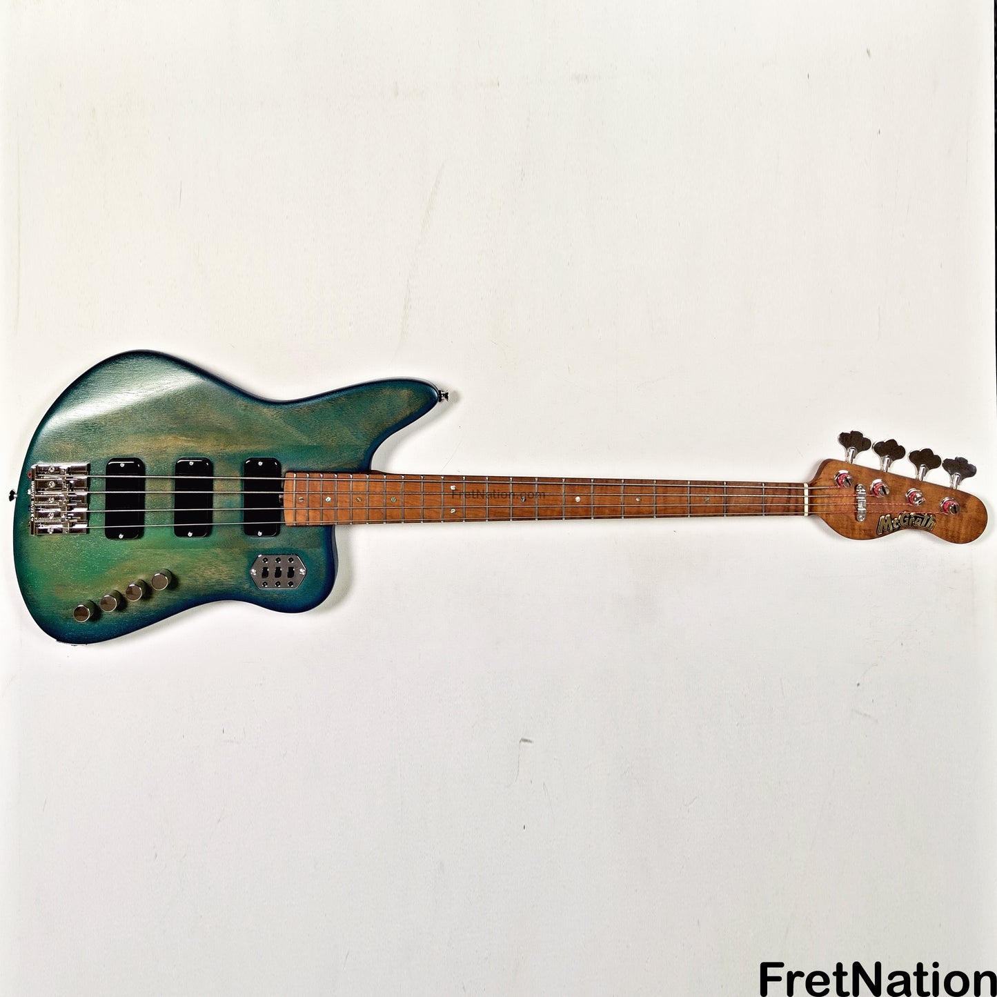 McGrath Guitars McGrath Rebel 4-String Bass - Surf Blue 9.08lbs NAMM 2026