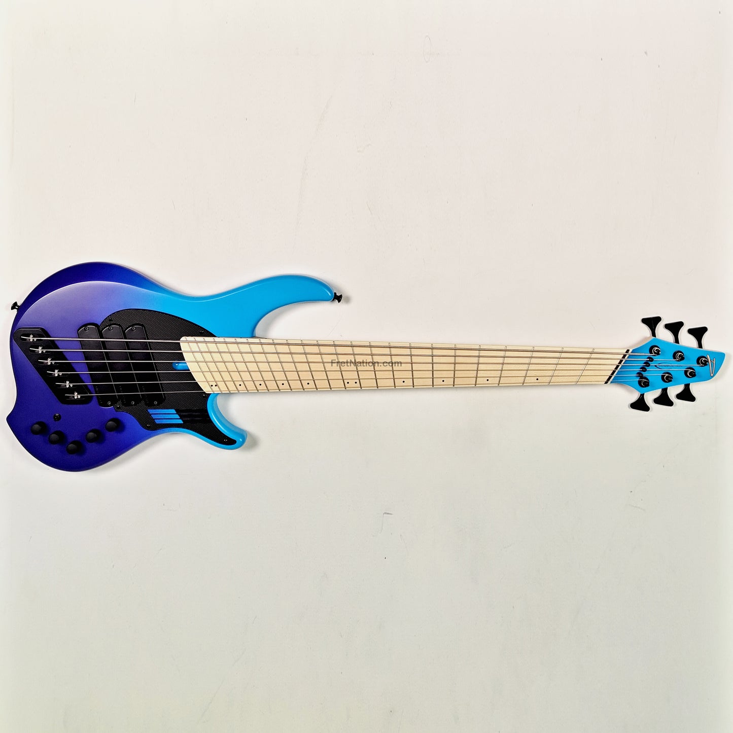Fret Nation Dingwall NG3 6-String Blue Purple Fade Bass w/ Bag 9.44lbs #19303 - Pre-Owned