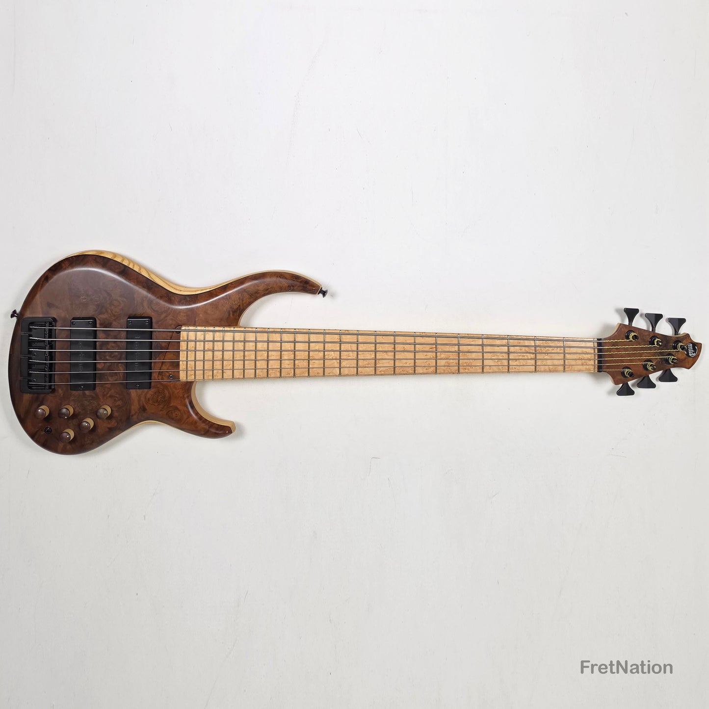MTD 635-24 6-String 35" Scale Walnut Burl Ash - 10.22lbs #1690 2008 Pre-Owned