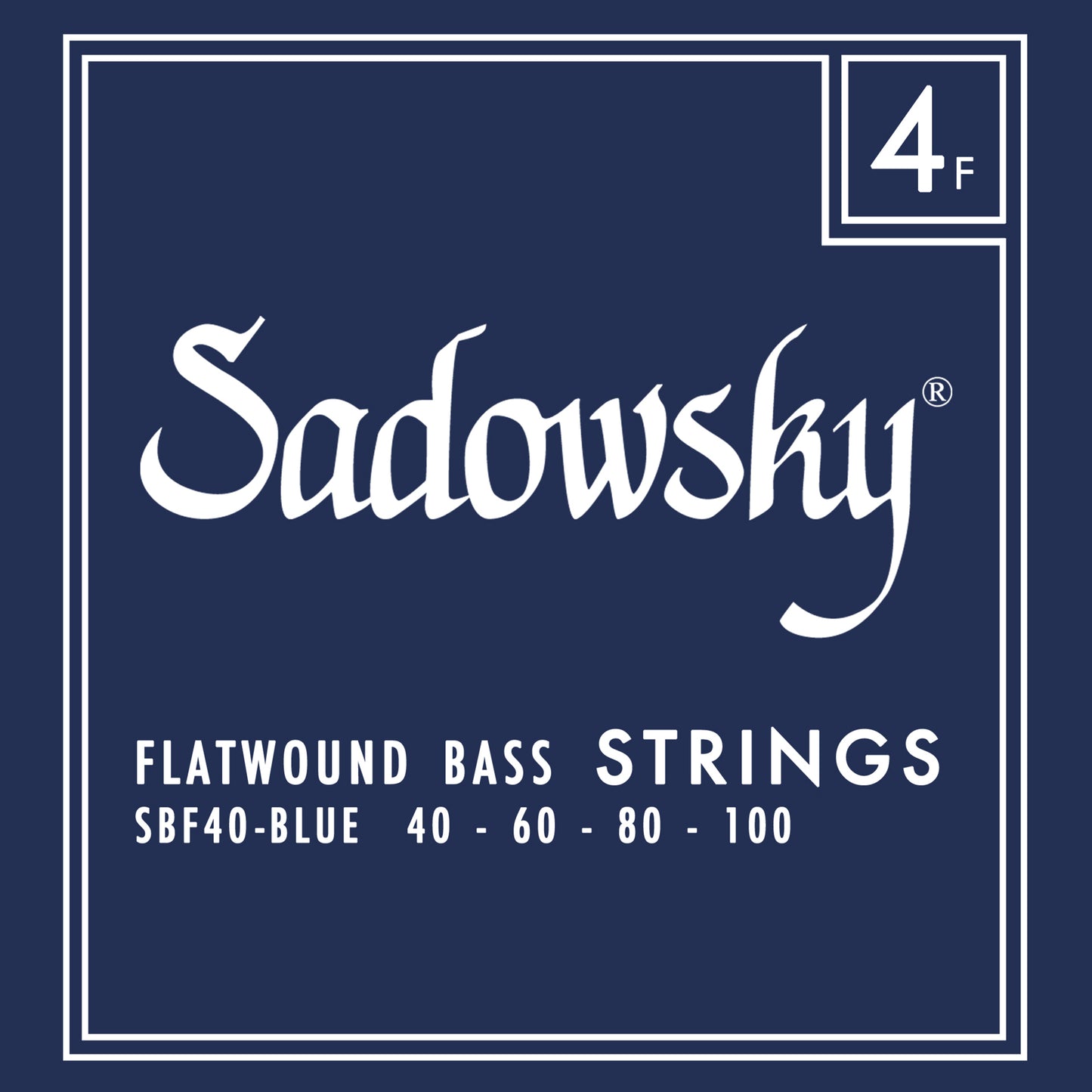 Sadowsky Sadowsky Blue Label Flatwound Bass String Set Long Scale - 4-String 40-100 SBF40-BLU
