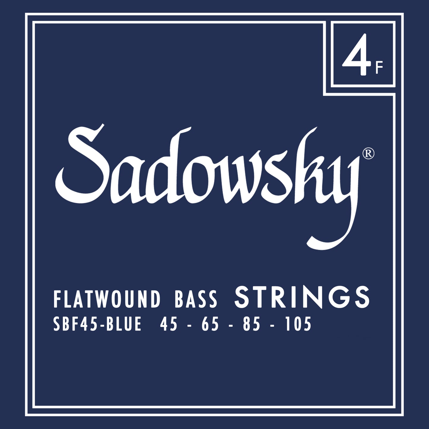 Sadowsky Sadowsky Blue Label Flatwound Bass String Set Long Scale - 4-String 45-105 SBF45-BLU