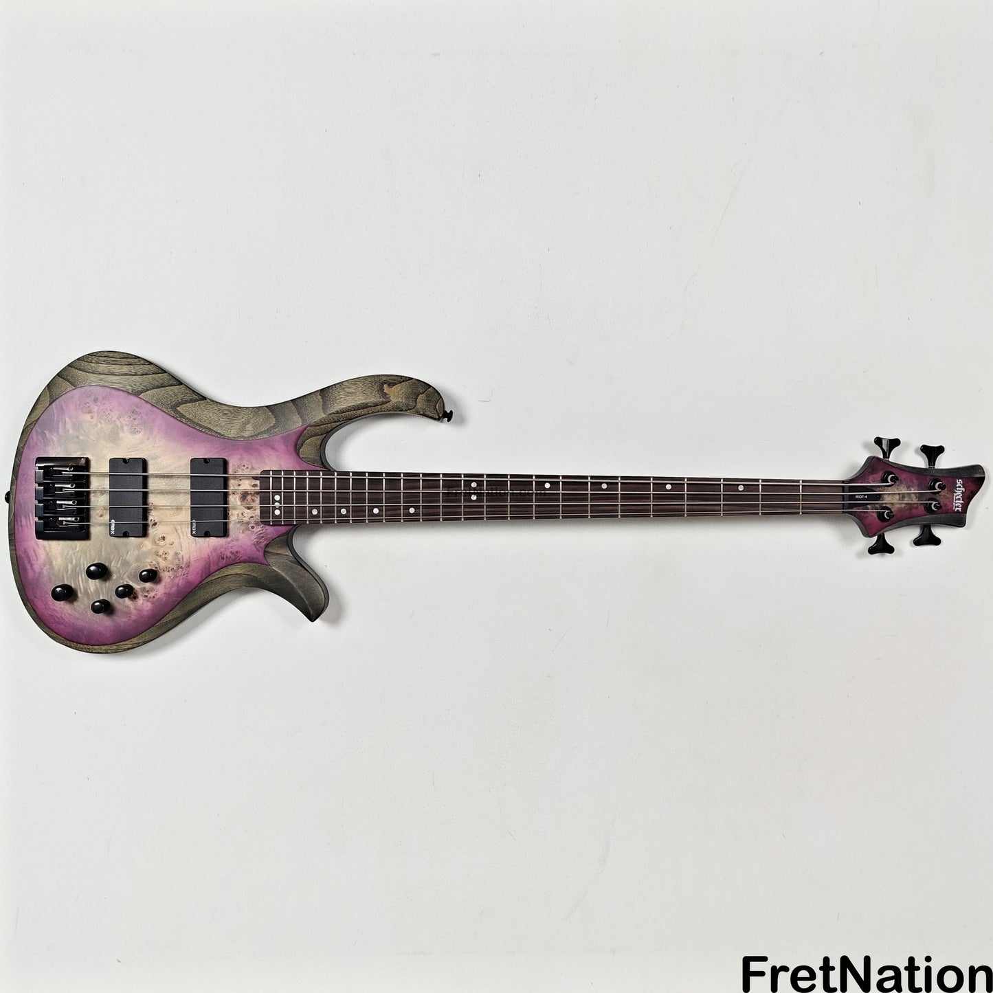 Fret Nation Schecter Riot-4 Aurora Burst 4-String Bass EMG PJX-CS - 8.62lbs IW24100179
