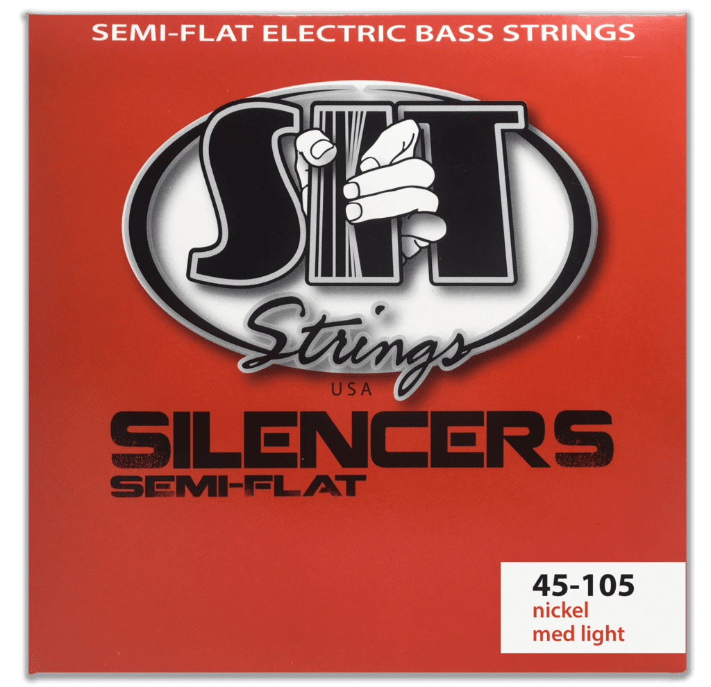 SIT Strings SIT Silencer Nickel Semi-Flat Bass String Long Scale Set - 4-String 45-105 NRL45105L