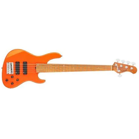 Sadowsky Sadowsky MetroExpress 24MS5 5-String Modern Bass - Solid Candy Apple Orange High Polish w/ Maple Fingerboard