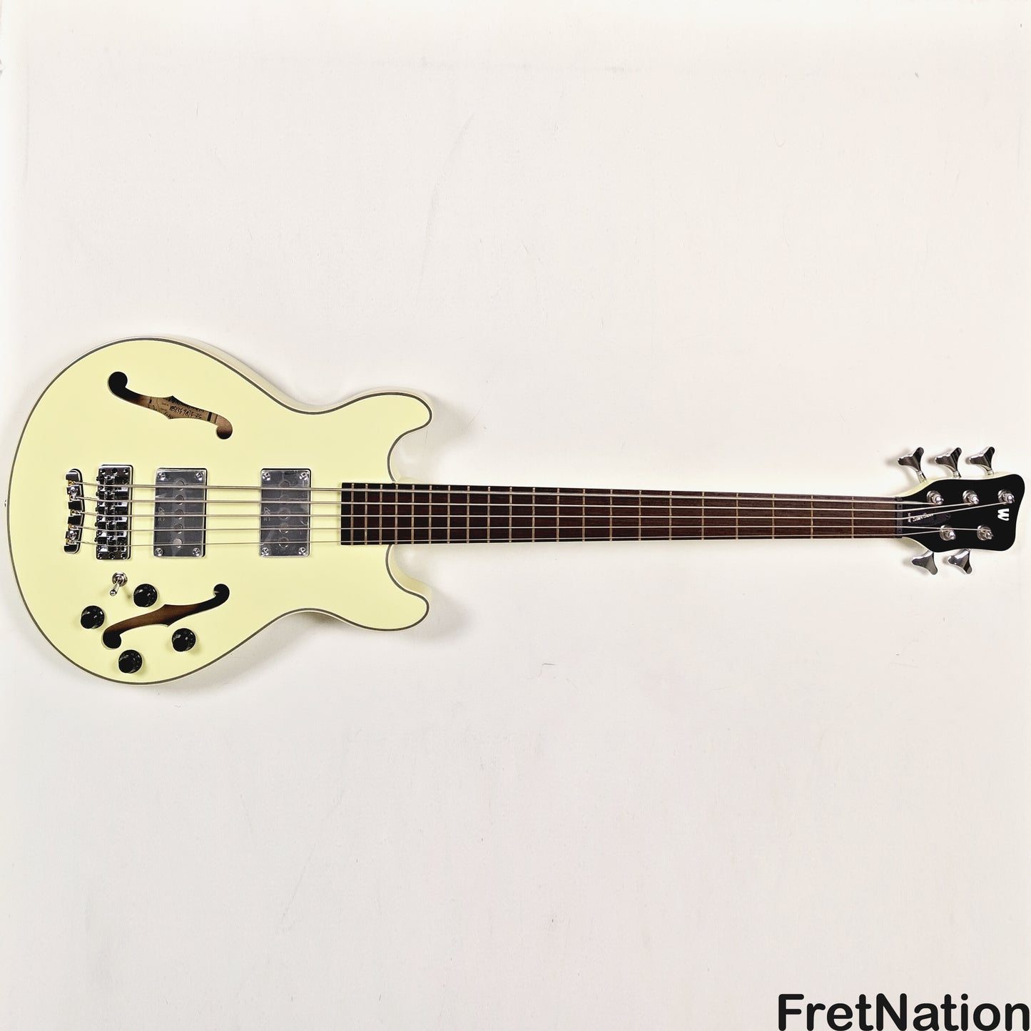 Warwick Warwick RockBass Star Bass 5-String Bass Solid Creme White 8.82lbs #569874-25