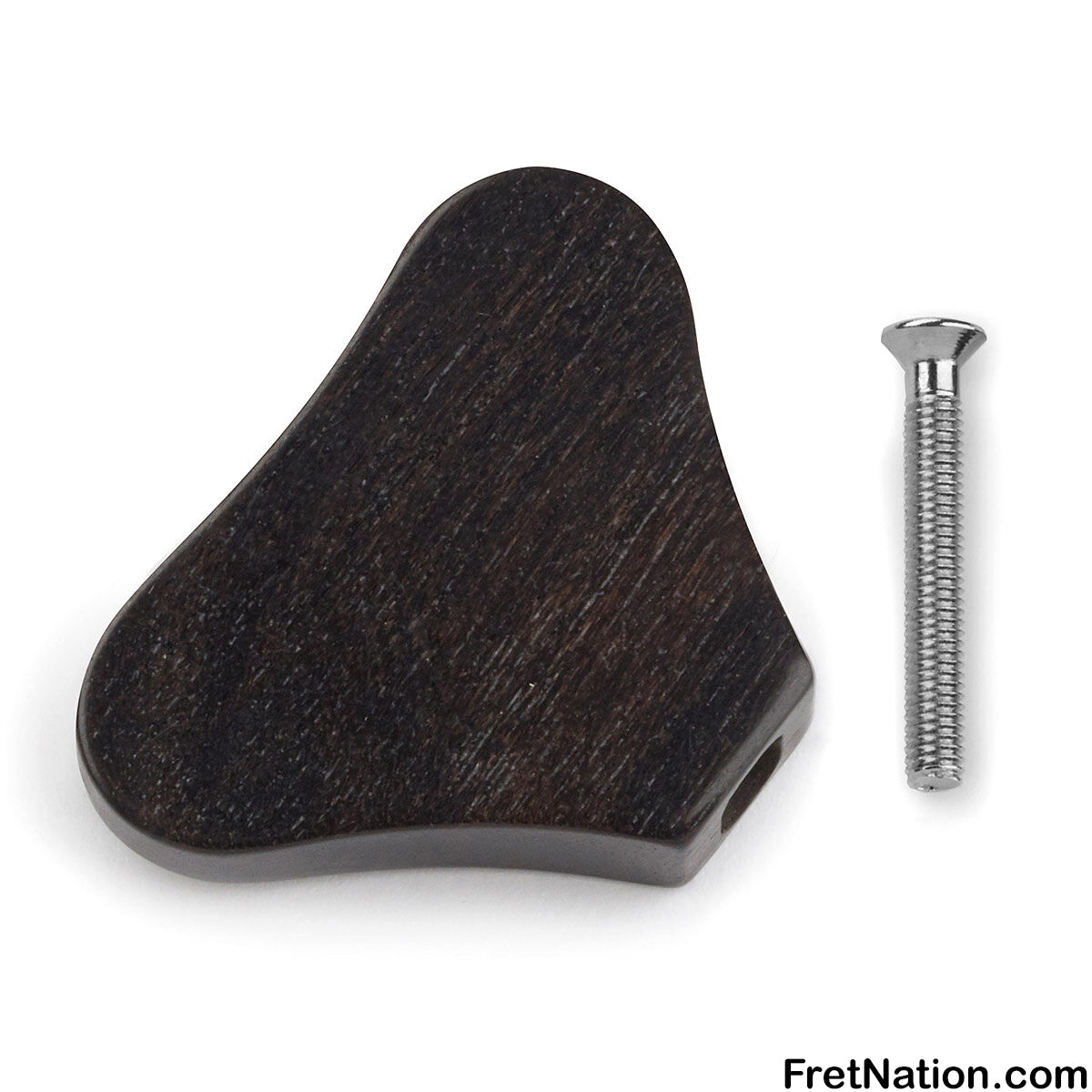 Warwick Warwick Parts - Wooden Peg for Warwick Machine Heads - Ebony (with Chrome Screw) - SP W 30040 E C
