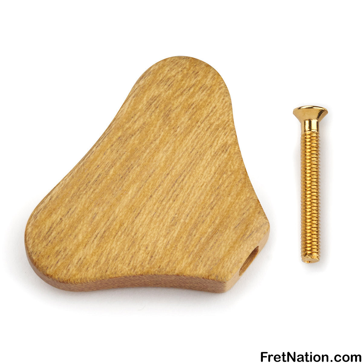 Warwick Warwick Parts - Wooden Peg for Warwick Machine Heads - Yellow Heart (with Gold Screw) - SP W 30040 YEL G