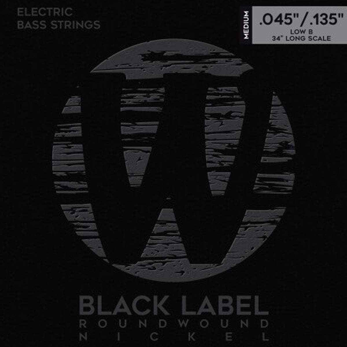 Warwick Warwick Black Label Nickel-Plated Steel 5-String Electric Bass Set - 45-135 Medium 41301 M 5B 045/135B