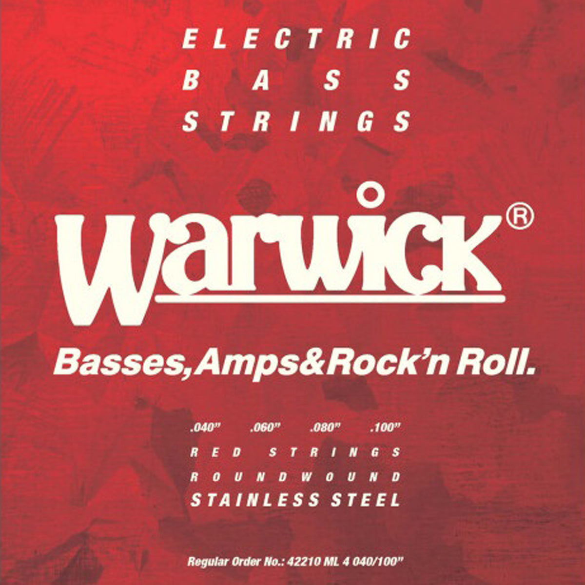 Warwick Warwick Red Label Stainless Steel Bass String Set Long Scale - 4-String 40-100 42210 ML 4 040/100"