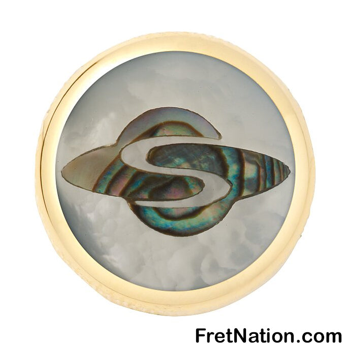 Warwick Framus & Warwick - Potentiometer Dome Knob, Planet, Inlay - Gold - SP 30416 GD PLANET