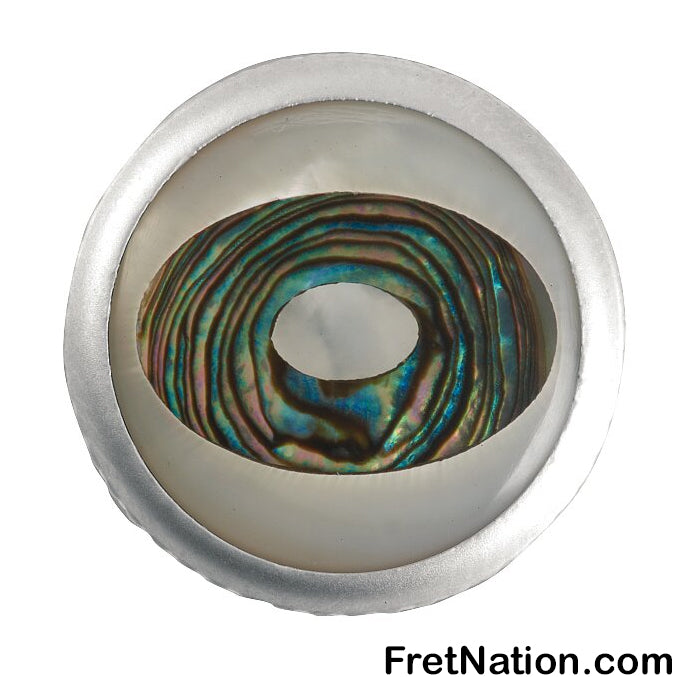 Warwick Framus & Warwick - Potentiometer Dome Knob, Ellipse, Inlay - Satin Chrome - SP 30417 SC ELLIPSE