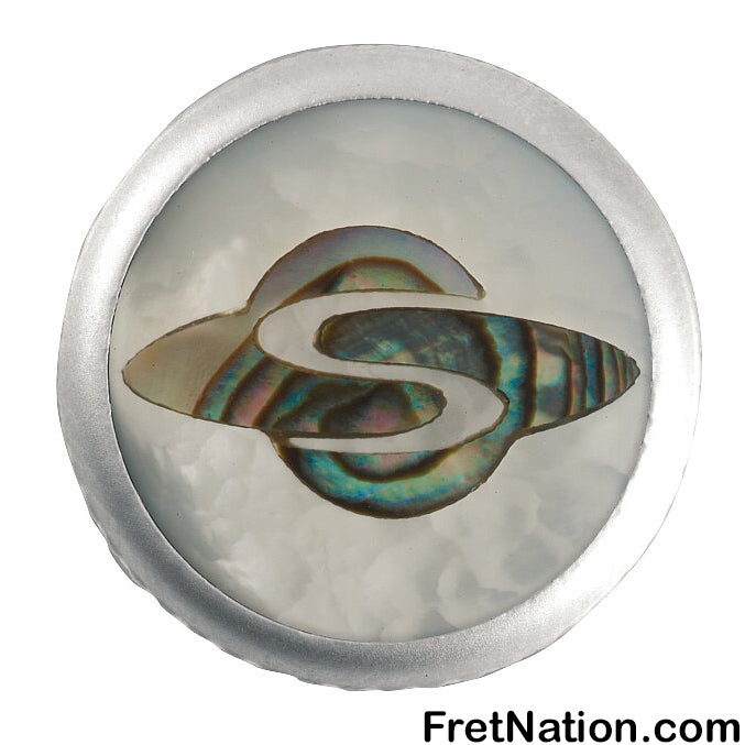 Warwick Framus & Warwick - Potentiometer Dome Knob, Planet, Inlay - Satin Chrome - SP 30417 SC PLANET