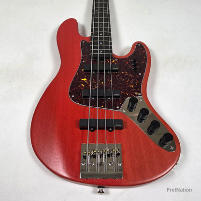 McGrath Guitars McGrath J-Style Thunderhorse IV 4-String Bass EMG - Siesta Red 8.96lbs