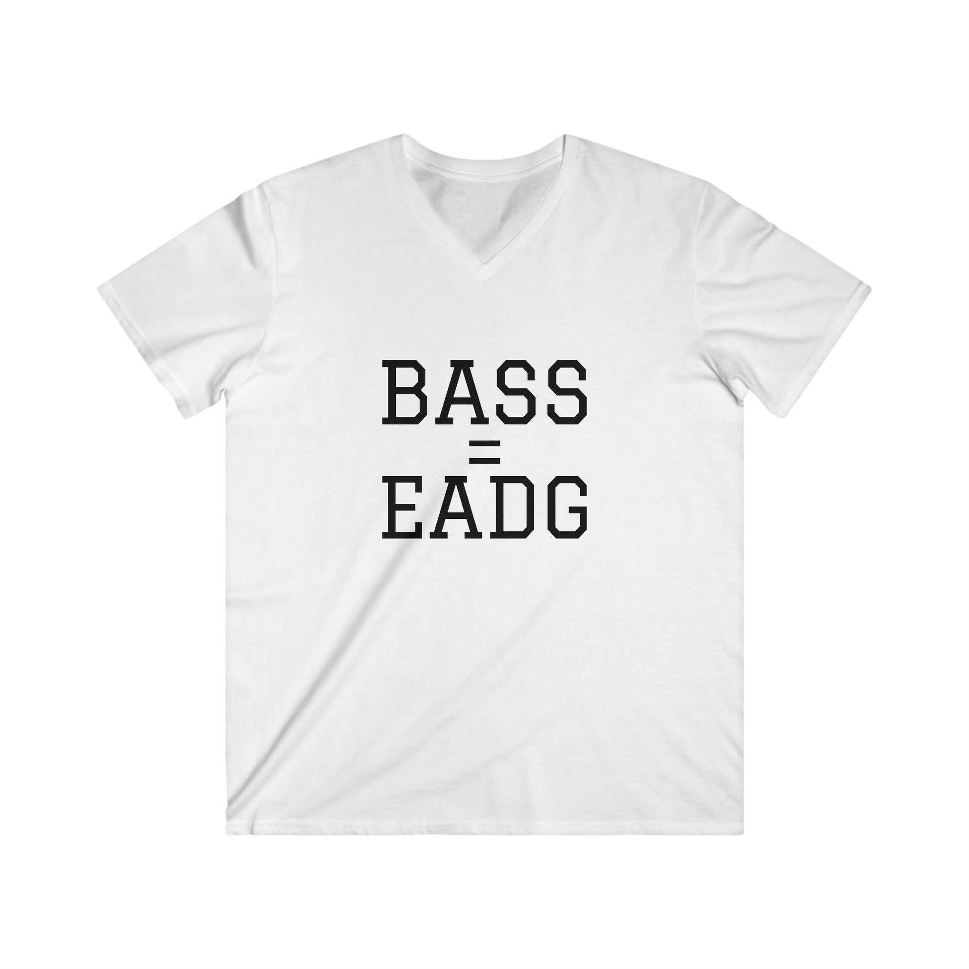 Printify BASS=EADG OG Men's Fitted V-Neck Short Sleeve Tee