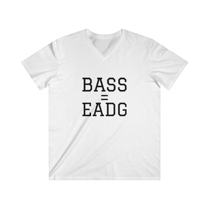 Printify BASS=EADG OG Men's Fitted V-Neck Short Sleeve Tee