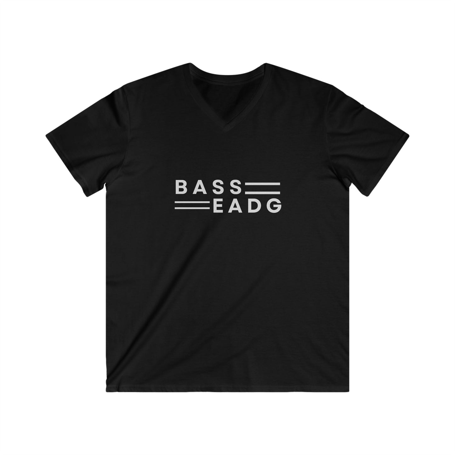 Printify BASS=EADG Men's Fitted V-Neck Short Sleeve Tee