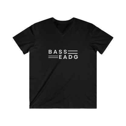 Printify BASS=EADG Men's Fitted V-Neck Short Sleeve Tee