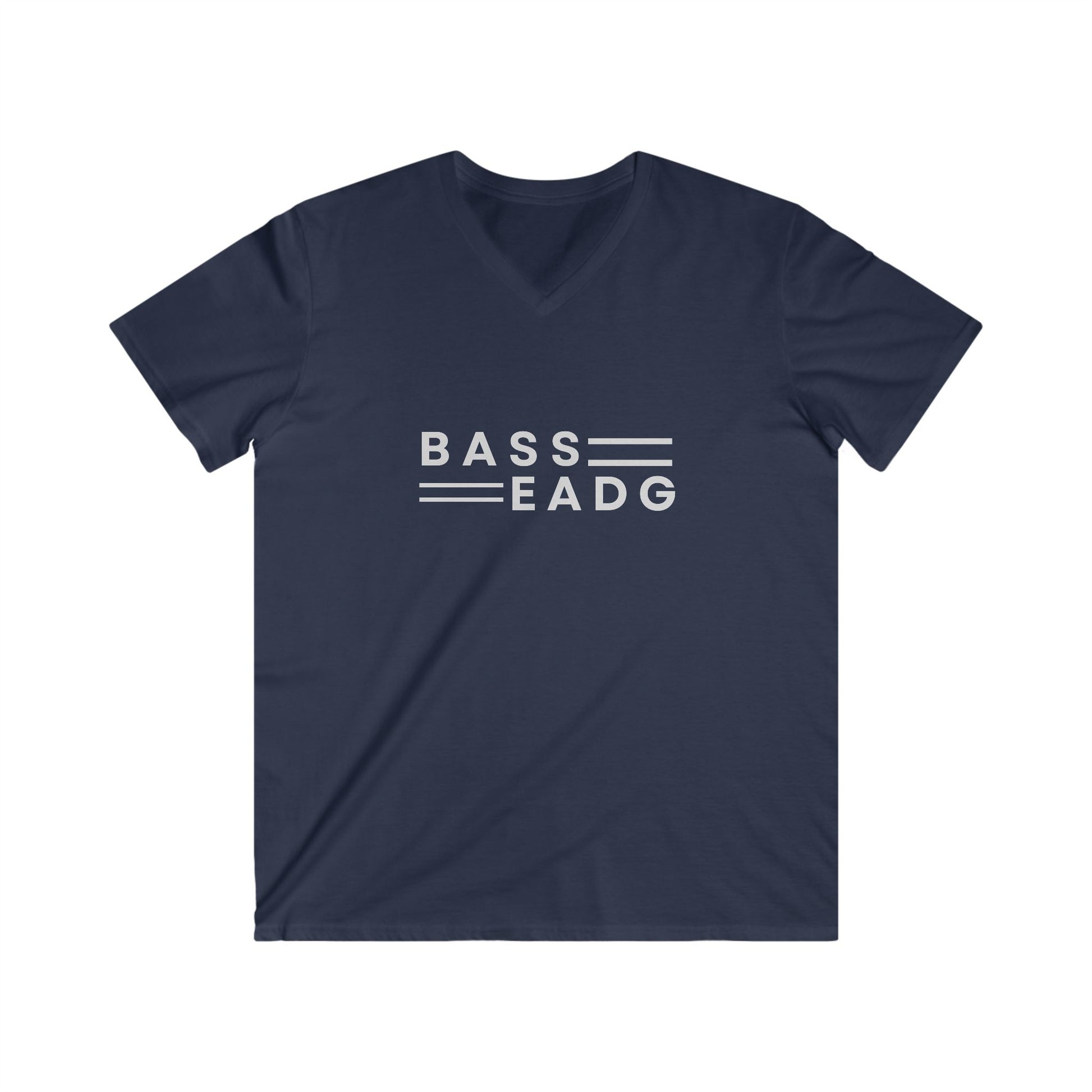 Printify BASS=EADG Men's Fitted V-Neck Short Sleeve Tee