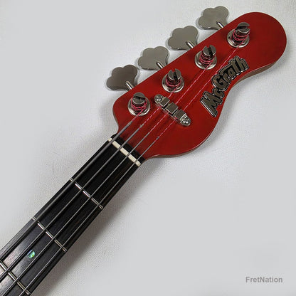 McGrath Guitars McGrath J-Style Thunderhorse IV 4-String Bass EMG - Siesta Red 8.96lbs